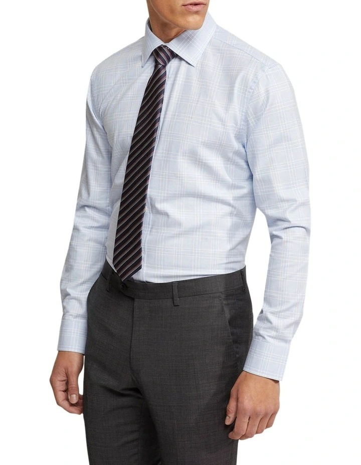 Oxford Islington Regular Fit Checked Shirt In Blue 4 Oxford Islington Regular Fit Checked Shirt In Blue - Image 2