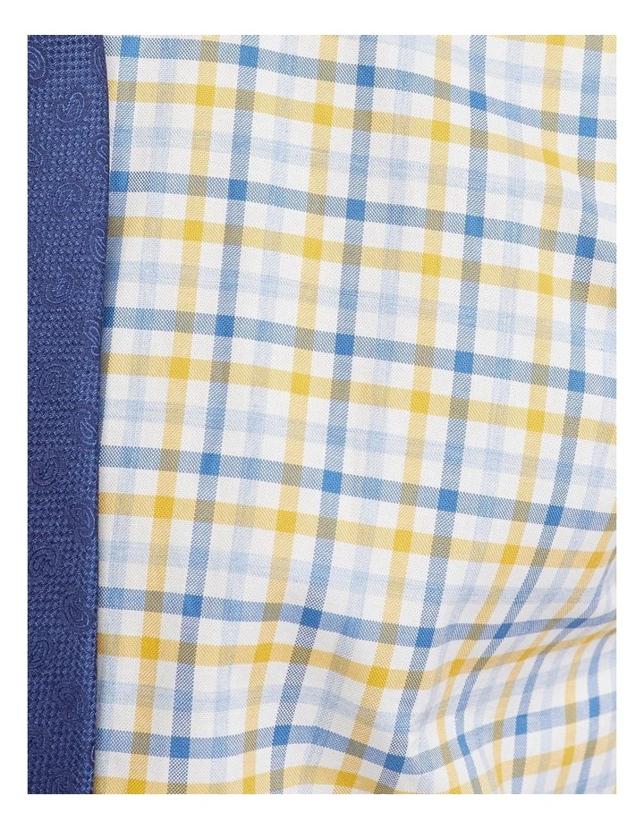 Oxford Beckton Checked Shirt In Blue/Yellow 8 Oxford Beckton Checked Shirt In Blue/Yellow - Image 6