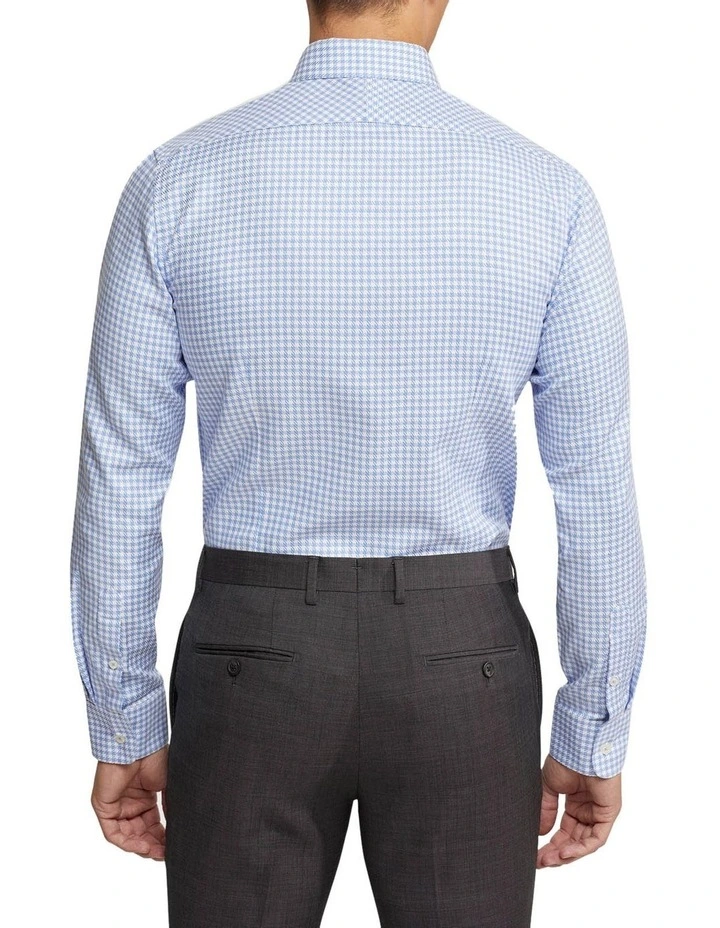 Oxford Beckton Dobby Shirt In Cornflower Blue 5 Oxford Beckton Dobby Shirt In Cornflower Blue - Image 3