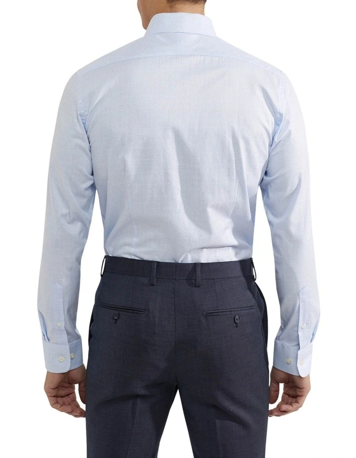 Oxford Beckton Checked Shirt In Sky 5 Oxford Beckton Checked Shirt In Sky - Image 3