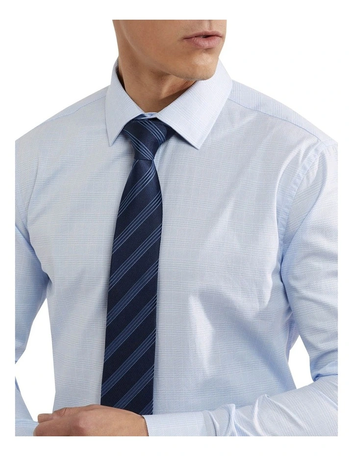 Oxford Beckton Checked Shirt In Sky 6 Oxford Beckton Checked Shirt In Sky - Image 4