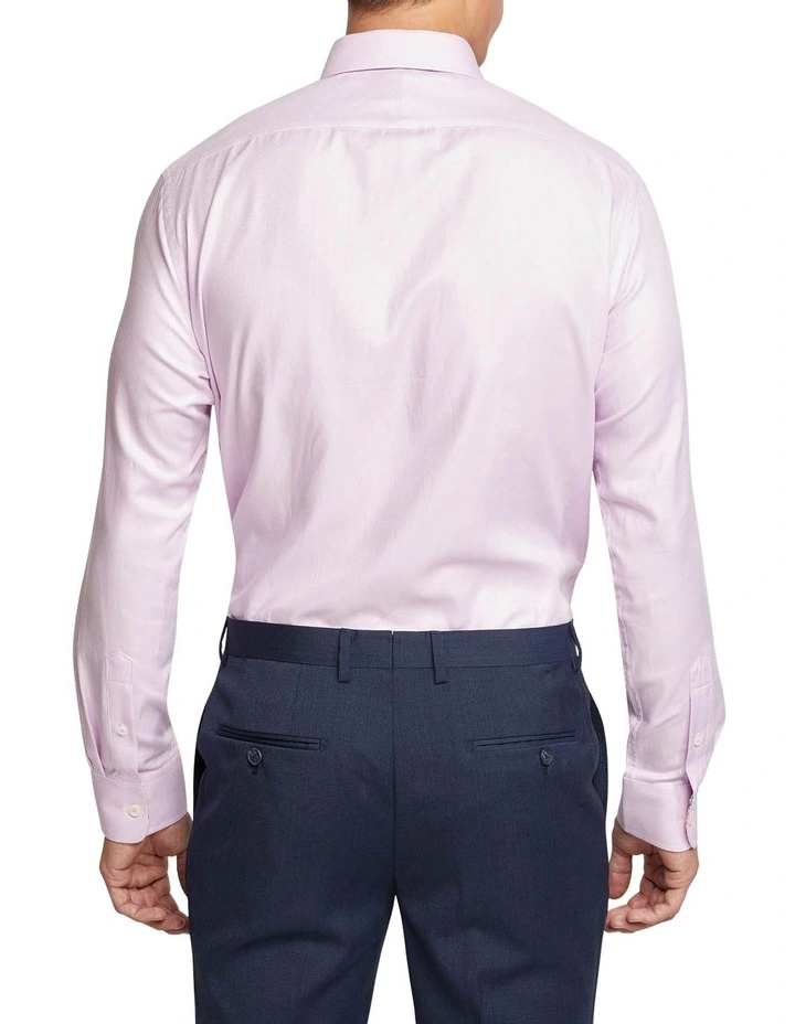 Oxford Islington Regular Fit Twill Shirt In Lilac 5 Oxford Islington Regular Fit Twill Shirt In Lilac - Image 3