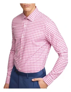 Oxford Beckton Checked Shirt In Magenta -Cambridge Clothing shop 948785050 4 720x928