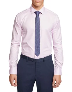 Oxford Beckton Dobby Shirt In Lilac