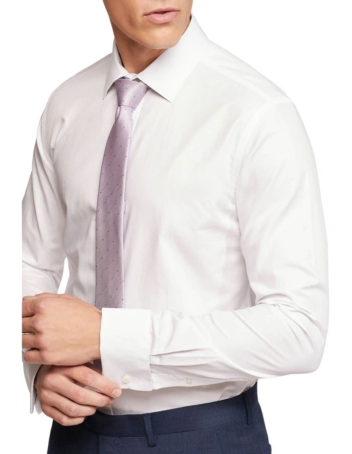 Oxford Beckton French Cuff Shirt In White 6 Oxford Beckton French Cuff Shirt In White - Image 4