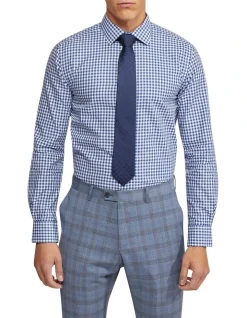 Oxford Beckton Checked Shirt In Blue/White