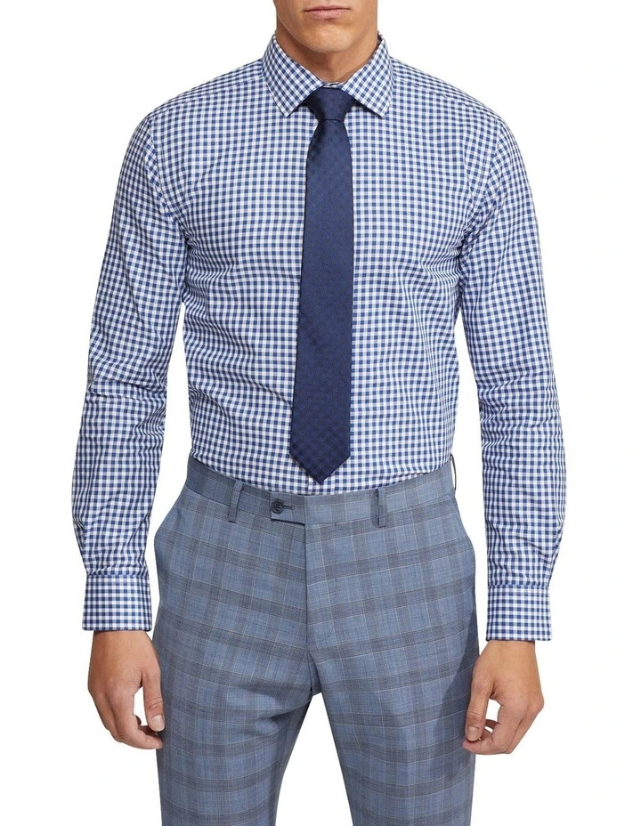Oxford Beckton Checked Shirt In Blue/White 3 Oxford Beckton Checked Shirt In Blue/White