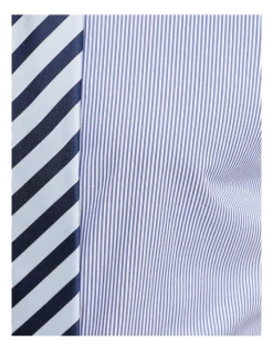 Oxford Beckton Striped Shirt In Blue -Cambridge Clothing shop 948786040 6 1 720x928