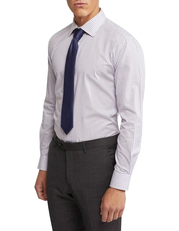 Oxford Islington Regular Striped Shirt In Purple 4 Oxford Islington Regular Striped Shirt In Purple - Image 2