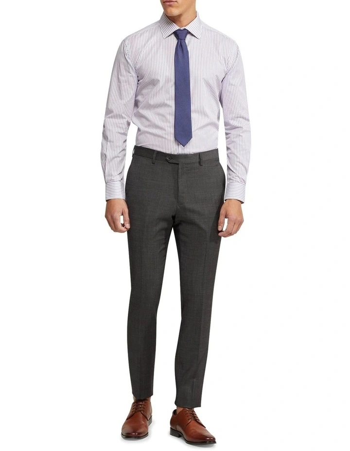 Oxford Islington Regular Striped Shirt In Purple 7 Oxford Islington Regular Striped Shirt In Purple - Image 5