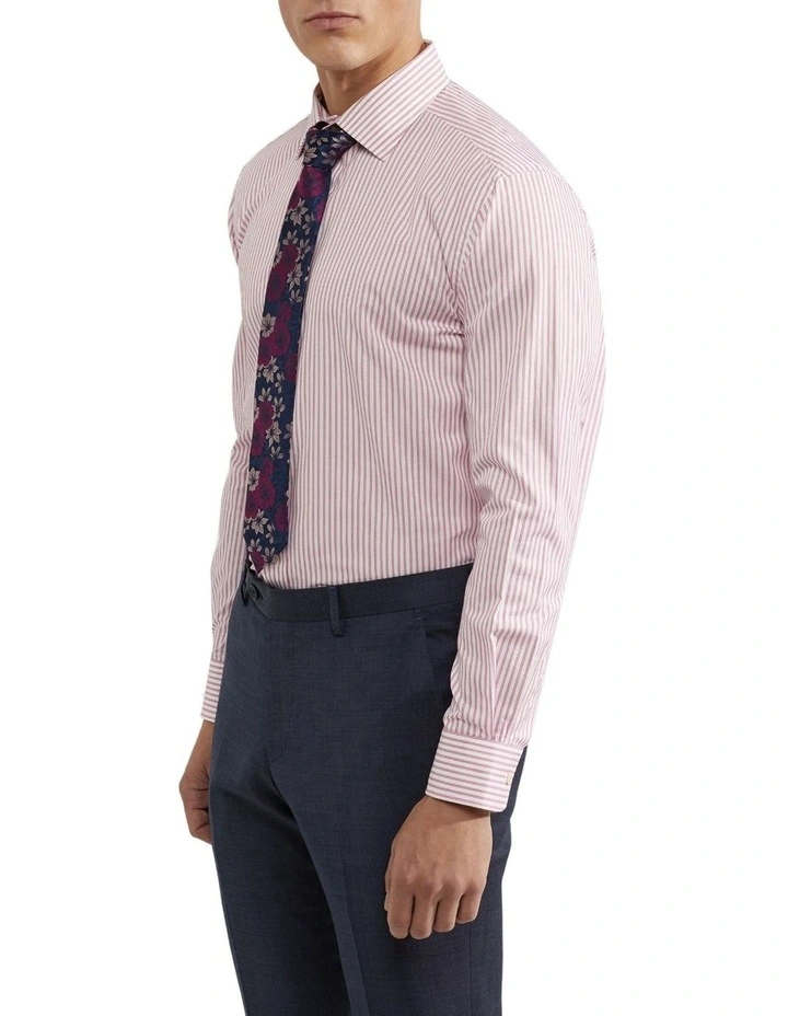 Oxford Islington Regular Striped Shirt In Red 4 Oxford Islington Regular Striped Shirt In Red - Image 2