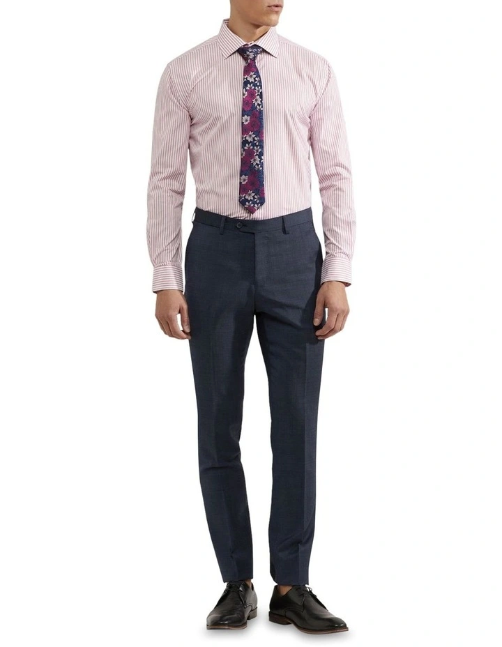 Oxford Islington Regular Striped Shirt In Red 7 Oxford Islington Regular Striped Shirt In Red - Image 5