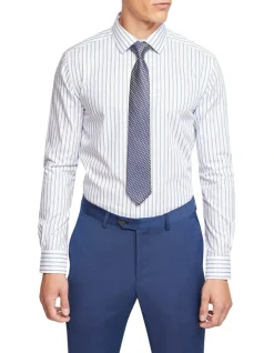 Oxford Beckton Striped Luxury Shirt In Blue