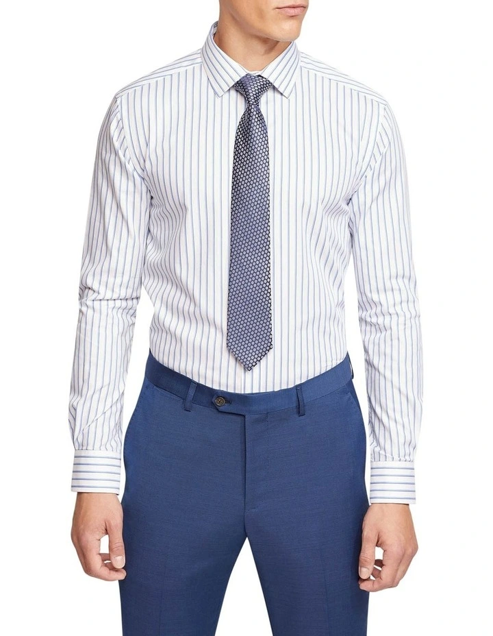 Oxford Beckton Striped Luxury Shirt In Blue 3 Oxford Beckton Striped Luxury Shirt In Blue