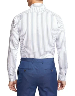 Oxford Beckton Striped Luxury Shirt In Blue 9 Oxford Beckton Striped Luxury Shirt In Blue -Cambridge Clothing shop 948786670 2 720x928