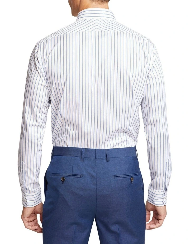 Oxford Beckton Striped Luxury Shirt In Blue 4 Oxford Beckton Striped Luxury Shirt In Blue - Image 2