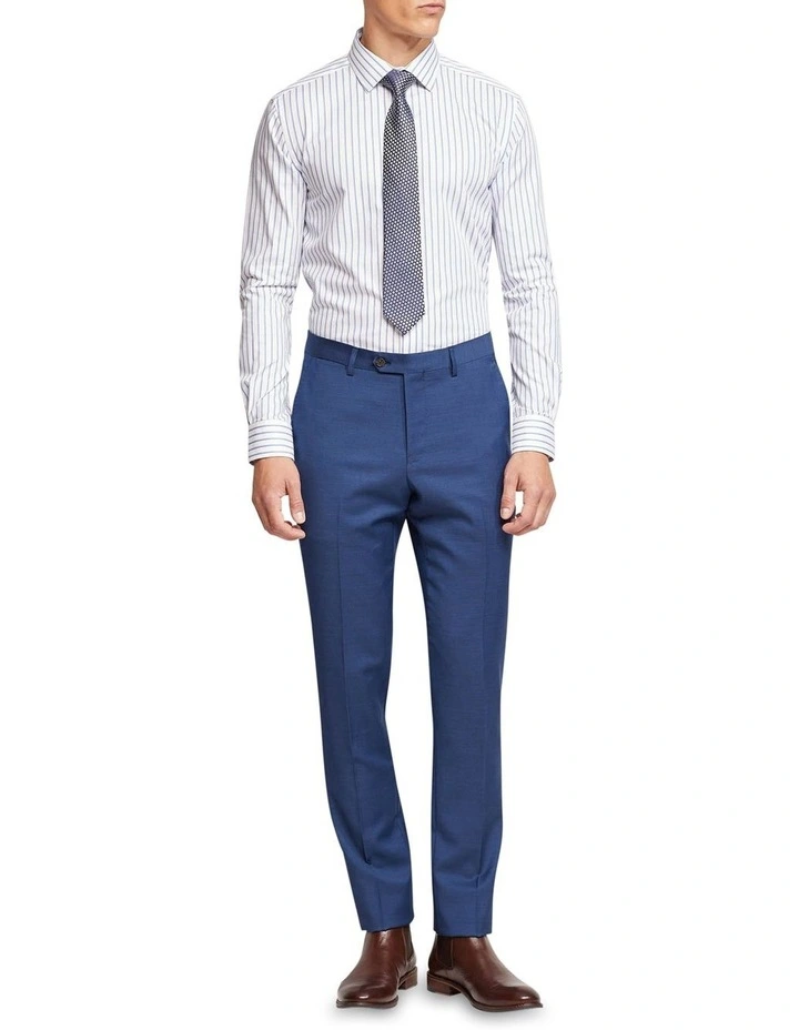 Oxford Beckton Striped Luxury Shirt In Blue 7 Oxford Beckton Striped Luxury Shirt In Blue - Image 5