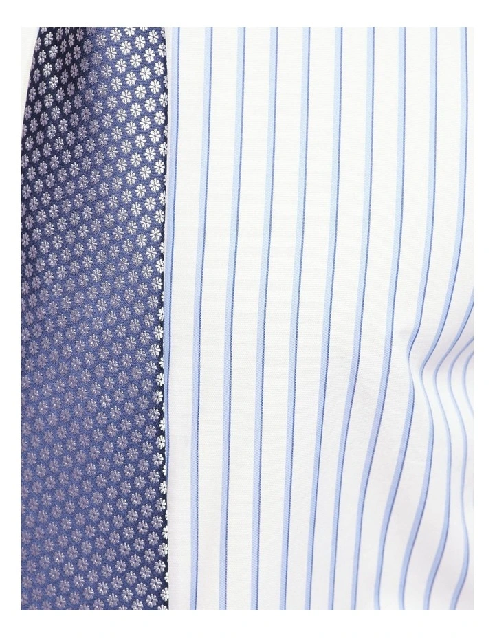 Oxford Beckton Striped Luxury Shirt In Blue 8 Oxford Beckton Striped Luxury Shirt In Blue - Image 6