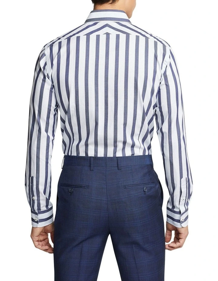 Oxford Beckton Striped Luxury Shirt In Blue 5 Oxford Beckton Striped Luxury Shirt In Blue - Image 3