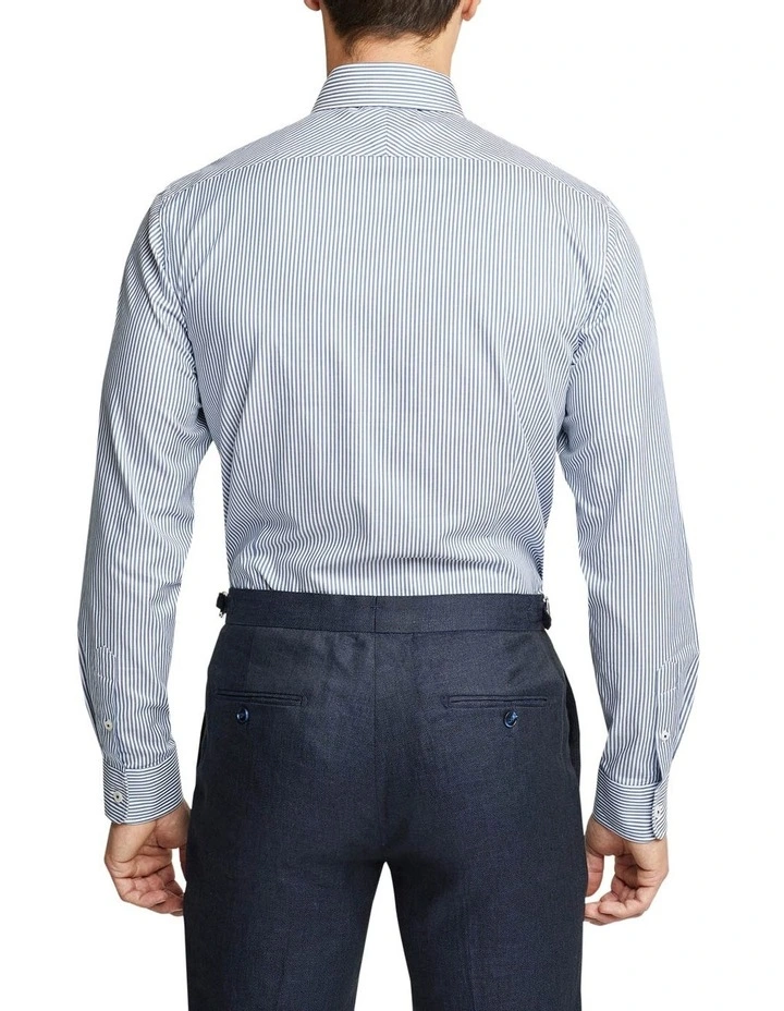 Oxford Beckton Striped Luxury Shirt In Blue 5 Oxford Beckton Striped Luxury Shirt In Blue - Image 3