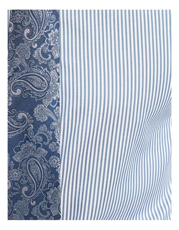 Oxford Beckton Striped Luxury Shirt In Blue 8 Oxford Beckton Striped Luxury Shirt In Blue - Image 6