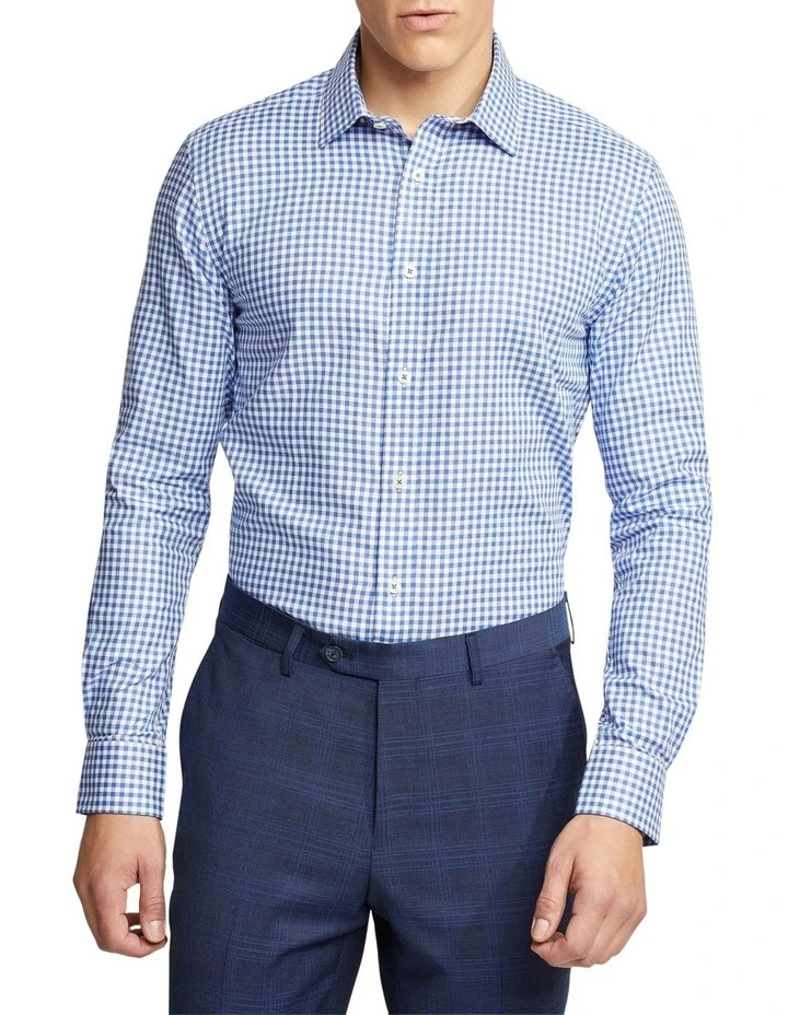 Oxford Beckton Checked Shirt In Blue 3 Oxford Beckton Checked Shirt In Blue
