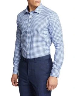 Oxford Beckton Checked Shirt In Blue 10 Oxford Beckton Checked Shirt In Blue -Cambridge Clothing shop 948787660 3 720x928