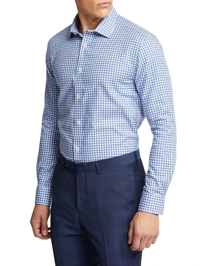 Oxford Beckton Checked Shirt In Blue 5 Oxford Beckton Checked Shirt In Blue - Image 3
