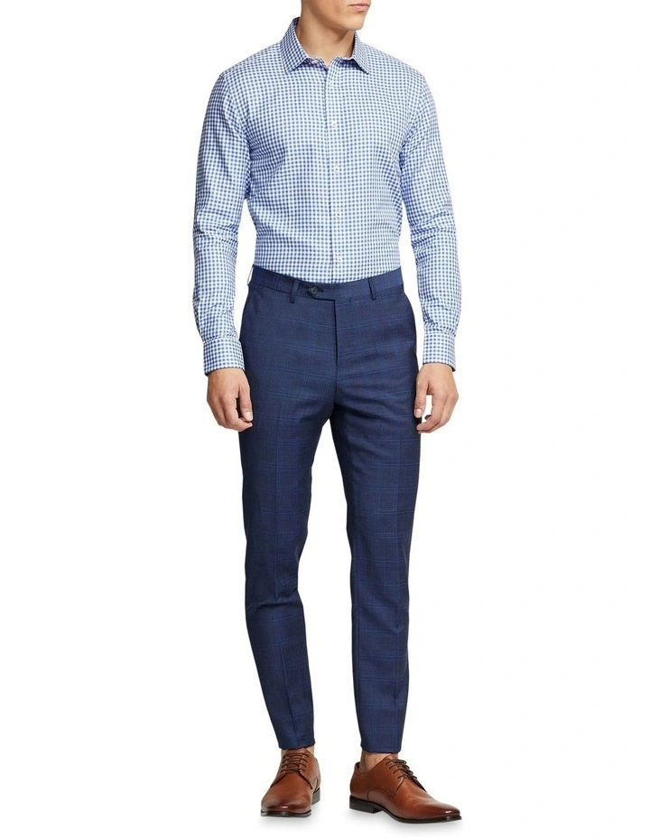 Oxford Beckton Checked Shirt In Blue 7 Oxford Beckton Checked Shirt In Blue - Image 5