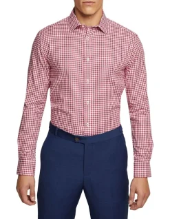 Oxford Beckton Checked Shirt In Red