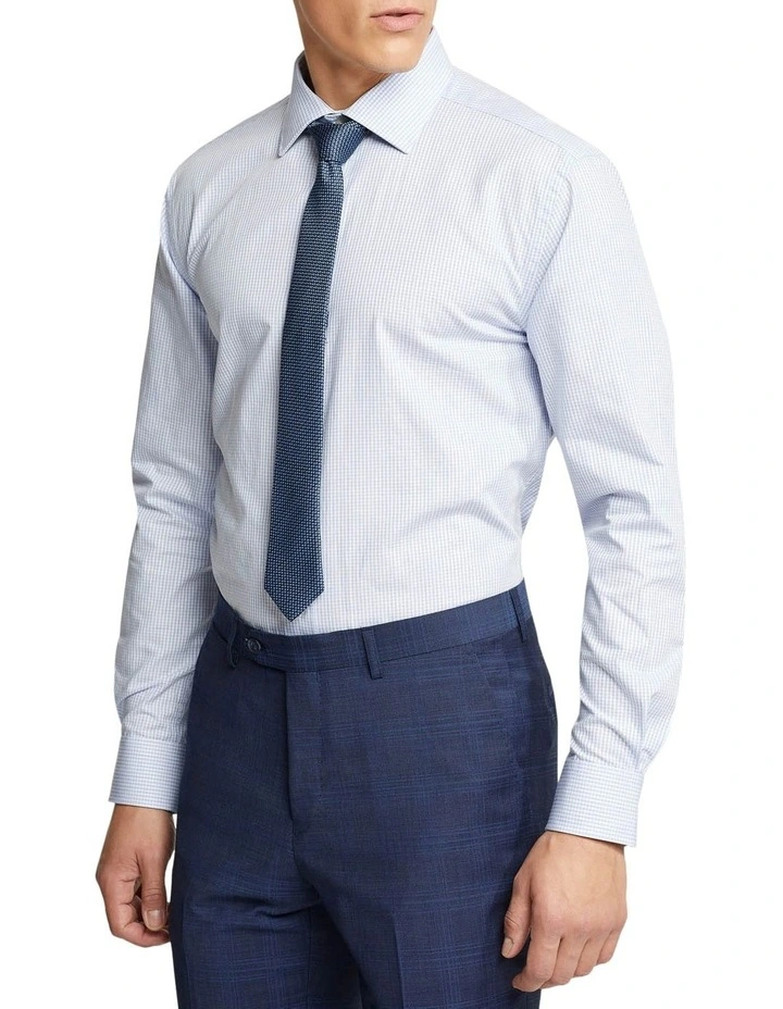 Oxford Islington Regular Fit Dobby Shirt In Sky 5 Oxford Islington Regular Fit Dobby Shirt In Sky - Image 3