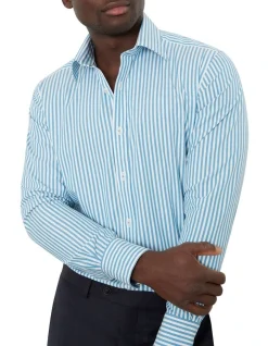 MJ Bale Stafford Shirt In Turquoise