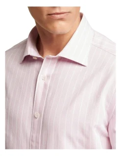 Oxford Islington Regular Fit Striped Shirt In Pink -Cambridge Clothing shop 963311770 4 720x928