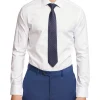 Oxford Islington Regular Fit Dotted Shirt In White/Sky -Cambridge Clothing shop 963311860 1 720x928