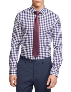 Oxford Beckton Gingham Shirt In Navy
