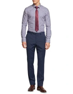 Oxford Beckton Gingham Shirt In Navy -Cambridge Clothing shop 963312220 5 720x928