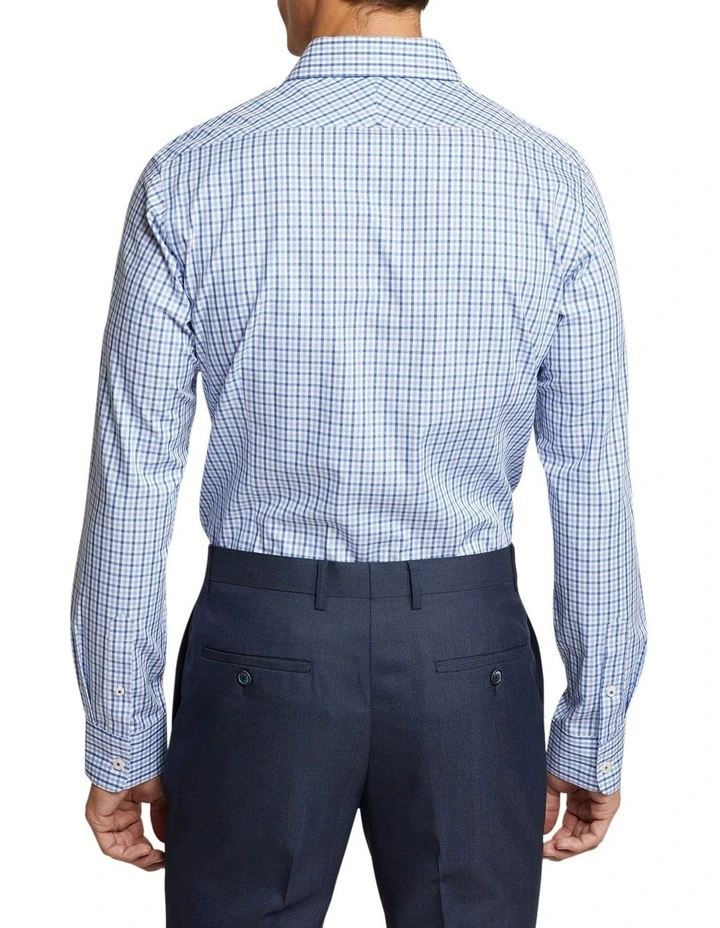 Oxford Beckton Small Check Shirt In Blue 4 Oxford Beckton Small Check Shirt In Blue - Image 2