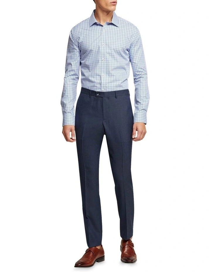 Oxford Beckton Small Check Shirt In Blue 7 Oxford Beckton Small Check Shirt In Blue - Image 5