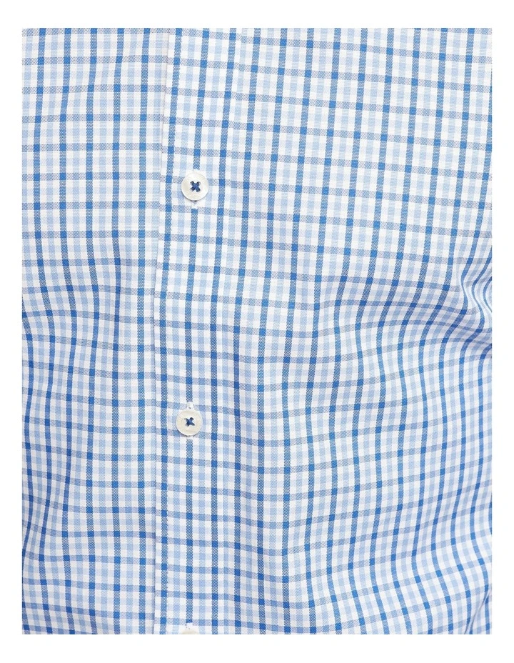 Oxford Beckton Small Check Shirt In Blue 8 Oxford Beckton Small Check Shirt In Blue - Image 6