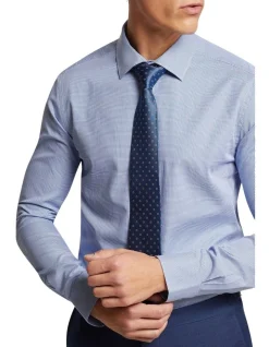 Oxford Beckton Mini Dobby Shirt In Blue 11 Oxford Beckton Mini Dobby Shirt In Blue -Cambridge Clothing shop 963312490 4 720x928