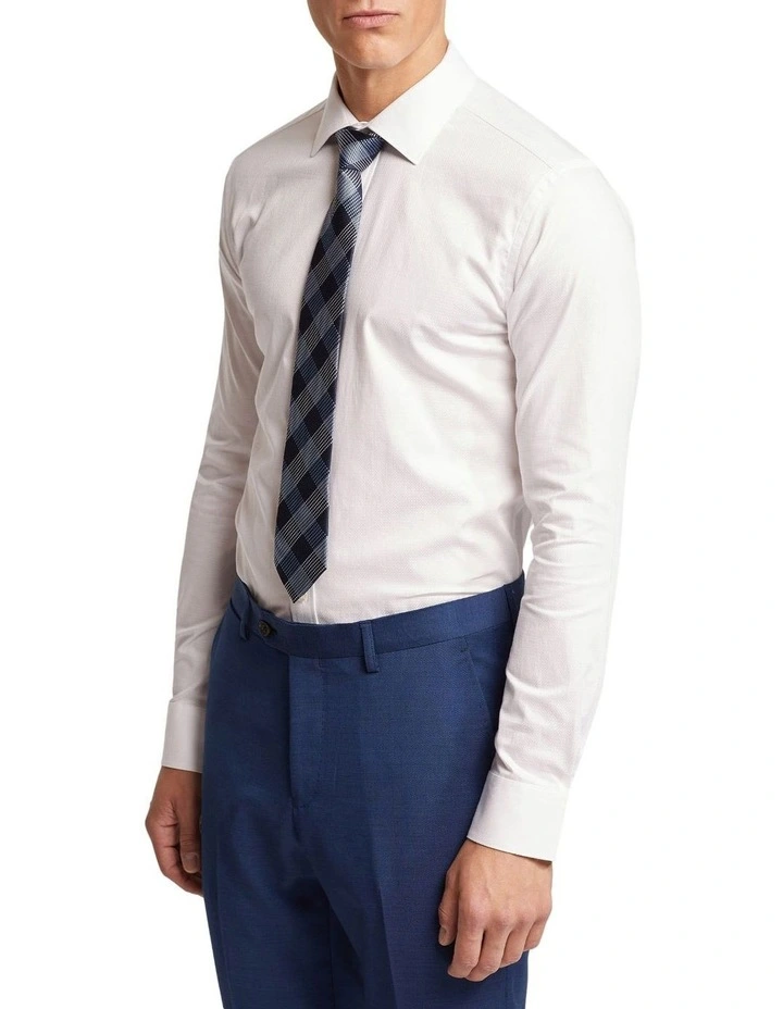 Oxford Beckton Dobby Shirt In White 4 Oxford Beckton Dobby Shirt In White - Image 2