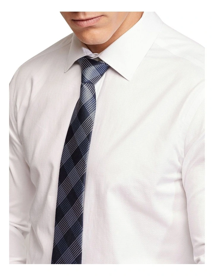 Oxford Beckton Dobby Shirt In White 6 Oxford Beckton Dobby Shirt In White - Image 4