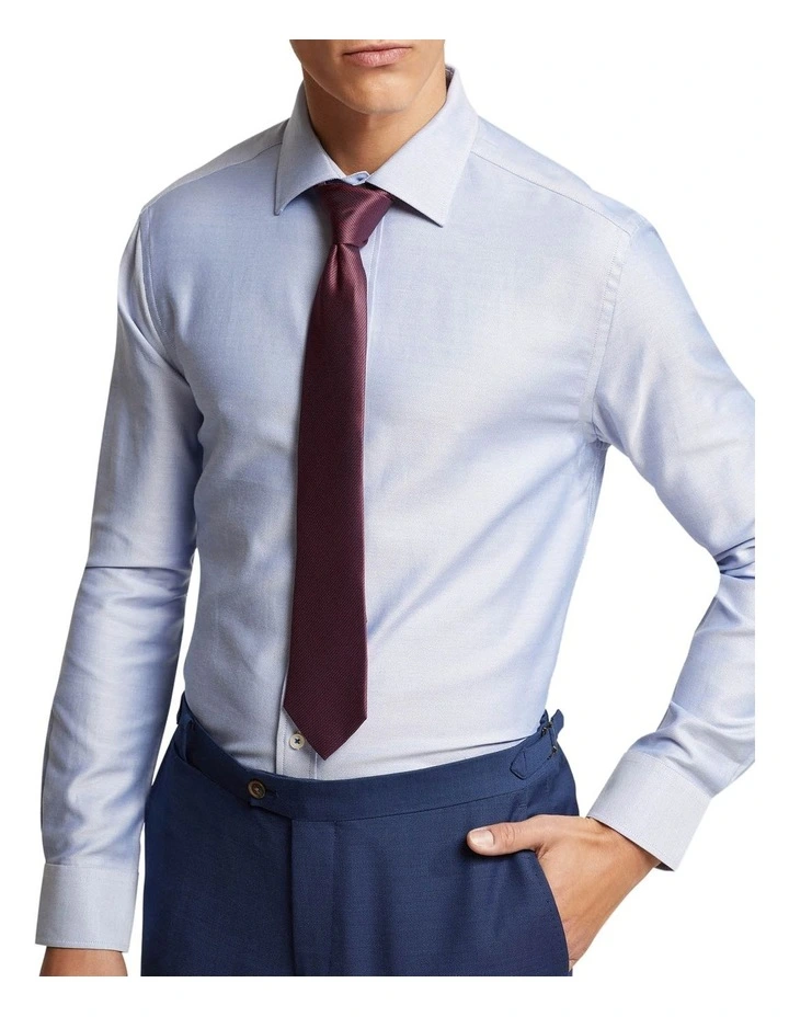 Oxford Islington Regular Fit Shirt In Blue 6 Oxford Islington Regular Fit Shirt In Blue - Image 4