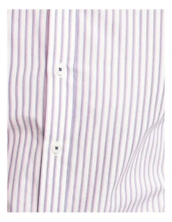 Oxford Beckton Striped Luxury Shirt In Navy/Lilac -Cambridge Clothing shop 963313120 6 720x928