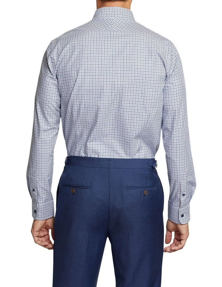 Oxford Beckton Checked Shirt In Navy 4 Oxford Beckton Checked Shirt In Navy - Image 2