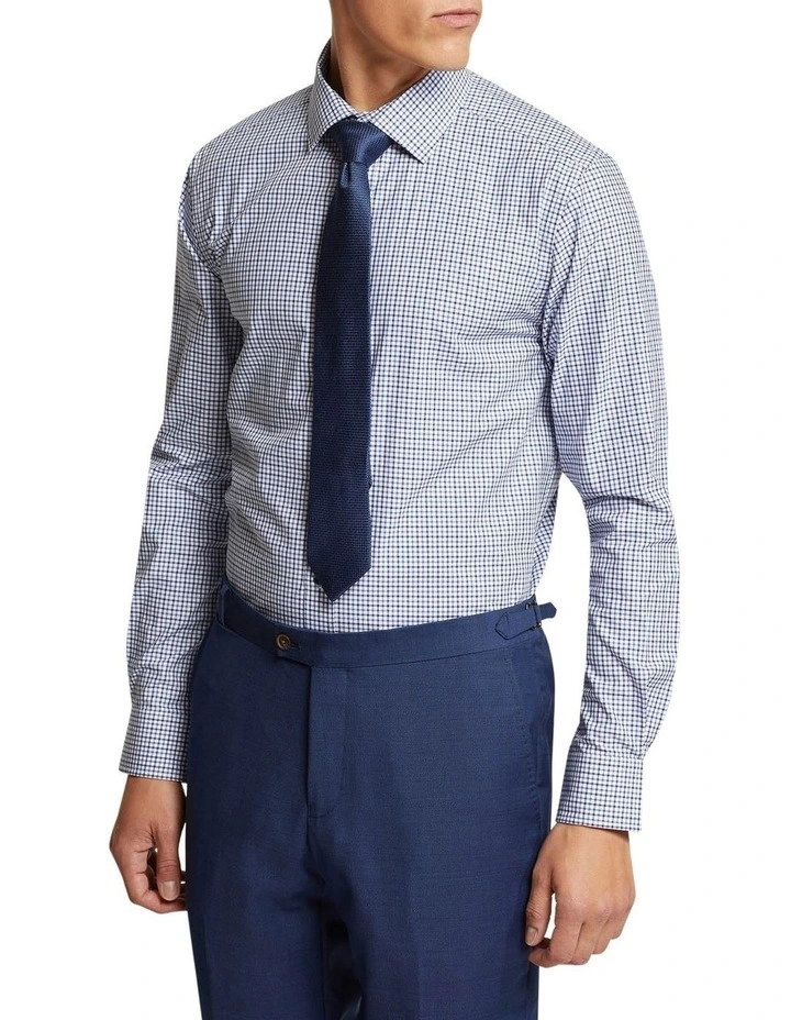 Oxford Beckton Checked Shirt In Navy 5 Oxford Beckton Checked Shirt In Navy - Image 3