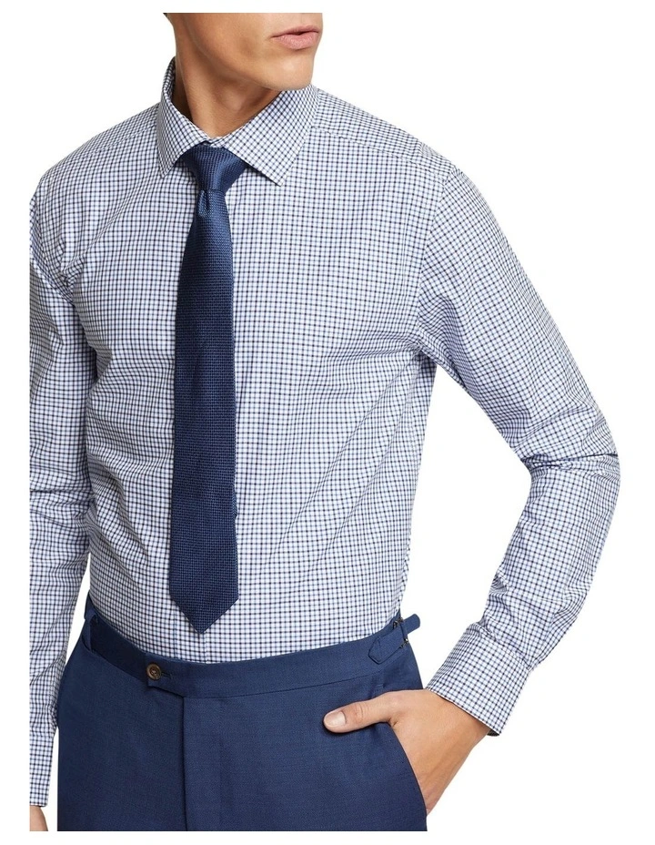 Oxford Beckton Checked Shirt In Navy 6 Oxford Beckton Checked Shirt In Navy - Image 4