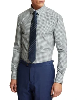 Oxford Beckton Checked Shirt In Green -Cambridge Clothing shop 963313300 3 720x928