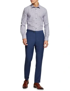 Oxford Beckton Checked Shirt In Purple -Cambridge Clothing shop 963313390 5 720x928