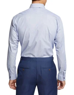 Oxford Islington Regular Fit Shirt In Navy -Cambridge Clothing shop 963313660 2 720x928